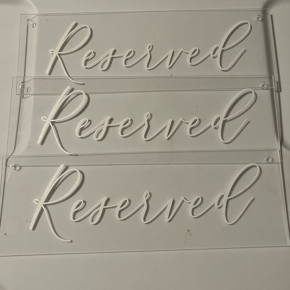 3 Reserved Signs - Picture 2 of 2
